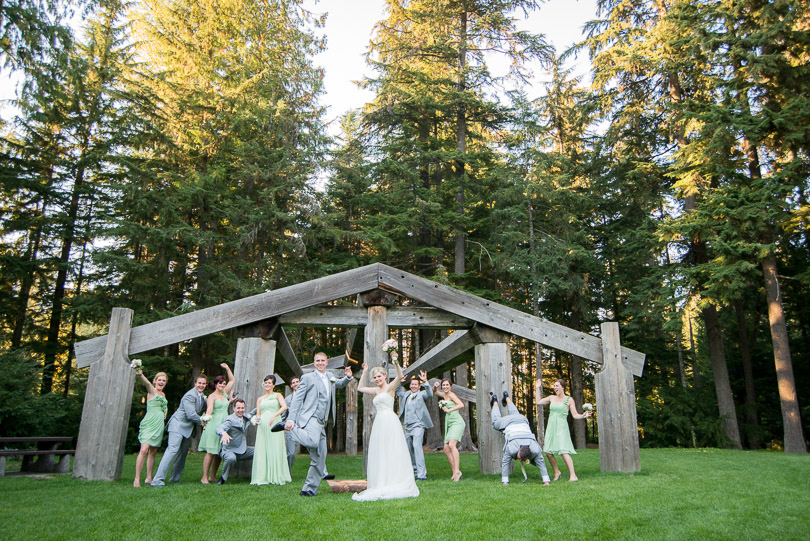 whistler sliding centre wedding bridal party vancouver wedding photographers