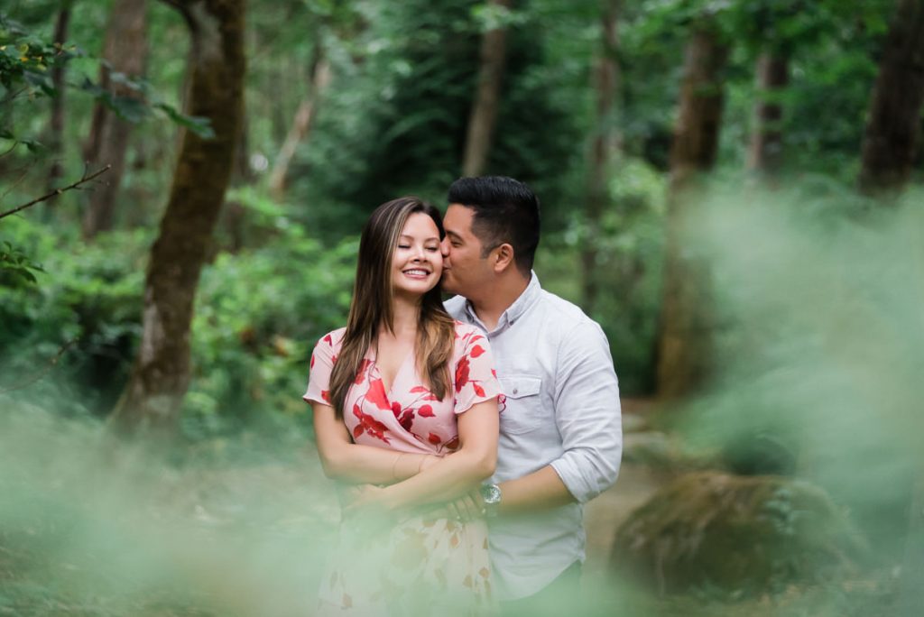 forest engagement photos in Vancouver